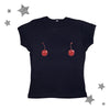 Cherry print t-shirts