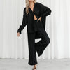 Pleated shirt and pants set