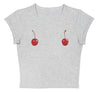 Cherry print t-shirts